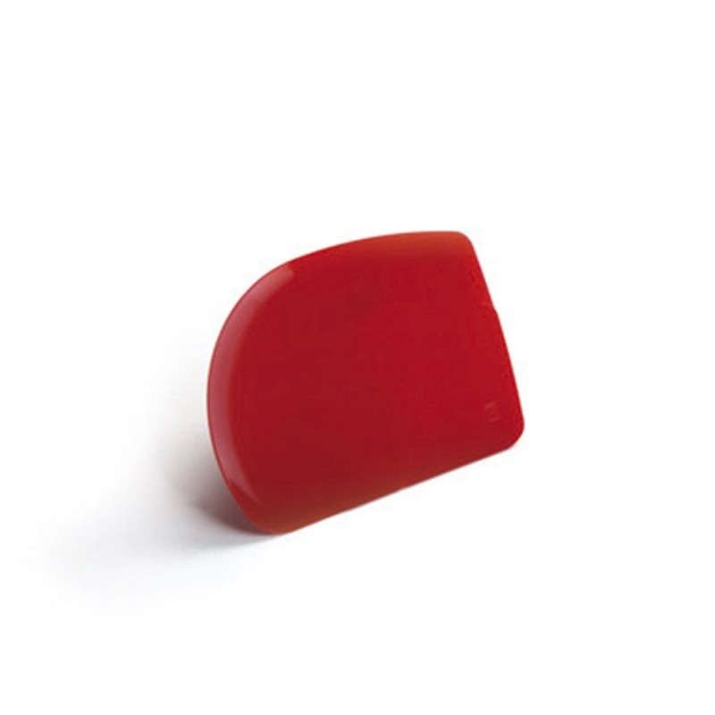 RASCHIETTO PASTICCERIA PLASTICA BASE LISCIA ROSSO