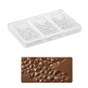 Stampo professionale per 3 tavolette Cioccolato Fragment - Pavoni