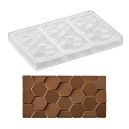 Stampo in plastica per 3 tavolette cioccolato Pavè - Pavoni