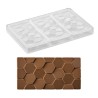 Stampo in plastica per 3 tavolette cioccolato Pavè - Pavoni