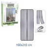 ZANZARIERA CON CALAMITA PORTE BALCONI CM 210x100 NERA