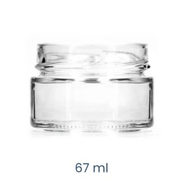 BARATTOLO VETRO CILINDRICO PLUS CC 67 Ø 58