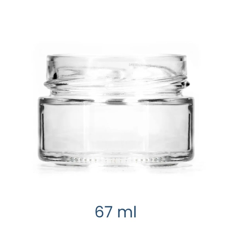 BARATTOLO VETRO CILINDRICO PLUS CC 67 Ø 58