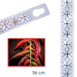 Asta supporto plastica per essicazione peperoni e ortaggi