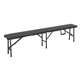 PANCA POLIETILENE HD CATERING PIEGHEVOLE CM 180x25x43 ANTRACITE