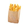 bustina in carta per servizio take away di patatine fritte