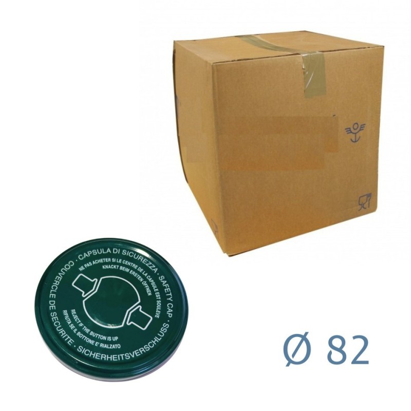 TAPPI BARATTOLI Ø 82 VERDE CON FLIP Pz 750