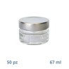 Barattolo in vetro plus da 67 ml completo di tappi argento
