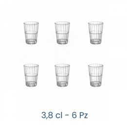 BICCHIERI OXFORD BAR LIQUORE SHOT 3,8 cl Pz 6