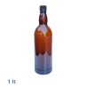 Bottiglia in plastica PET da 1 lt colore ambra per Birra e Vino - RagStore