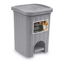 Pattumiera bagno Elegance lt 6 Grigio Chiaro