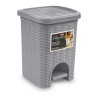 Pattumiera bagno Elegance lt 6 Grigio Chiaro