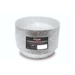 VASCHETTA IN ALLUMINIO PER ALIMENTI TONDA CM 23x4 Pz 50