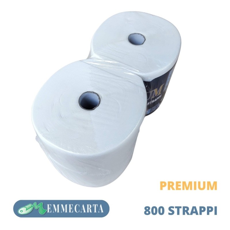 CARTA MANI PREMIUM GOFFRATA 800 STRAPPI 2 ROTOLI