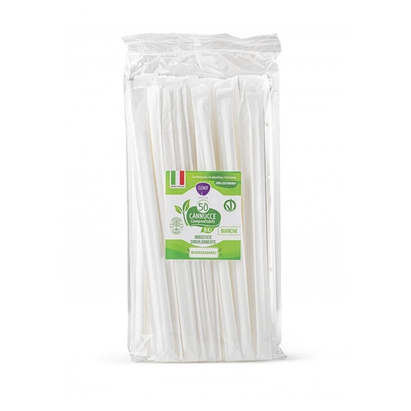 CANNUCCE BIODEGRADABILI PER BIBITE IMBUSTATE Pz 50