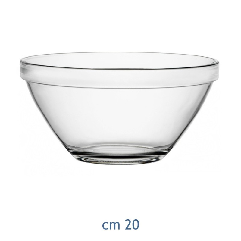 INSALATIERA VETRO POMPEI CM 20