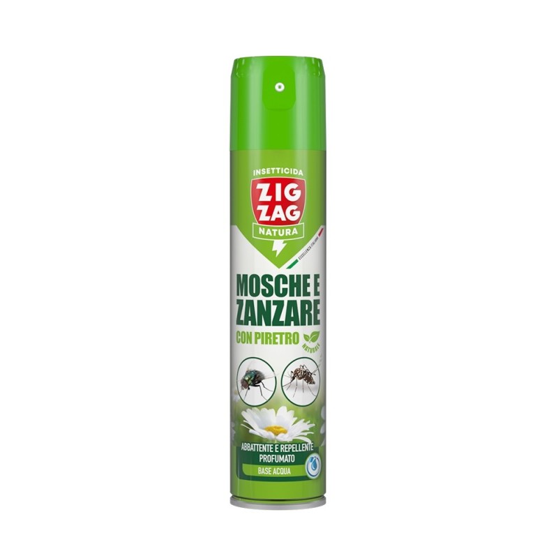 INSETTICIDA ZIG ZAG MOSCHE E ZANZARE 300 ml CON PIRETRO
