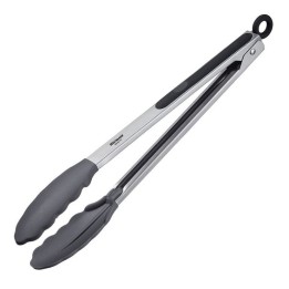 Pinza da cucina e grill con punte in silicone anti graffio - lunghezza 34 cm