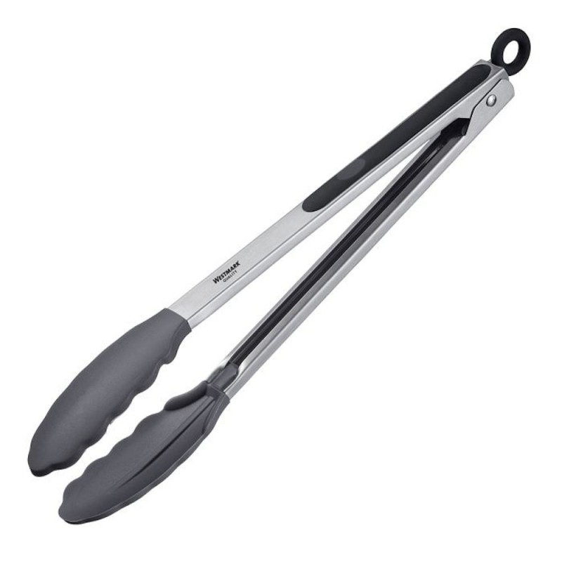 Pinza da cucina e grill con punte in silicone anti graffio - lunghezza 34 cm