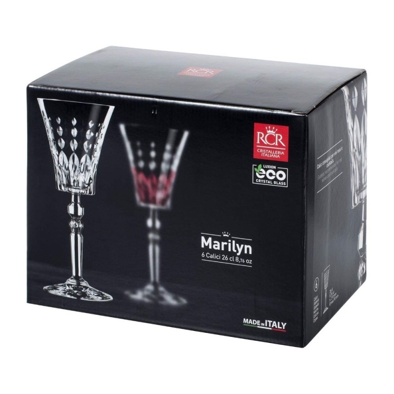 BICCHIERI RCR MARILYN VINO 26 CL - 6 Pz