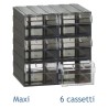 Cassettiera Maxi componibile porta oggetti a 6 cassetti - Cm 34x27x34h