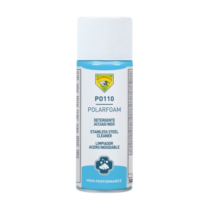 DETERGENTE SPRAY POLARFOAM PER PULIZIA ACCIAIO INOX 400 ml