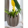 VASO CERAMICA A PUNTE CM 16 GRIGIO