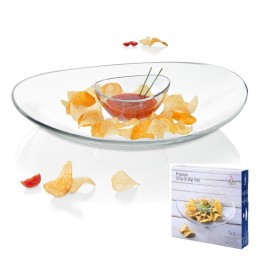 ANTIPASTIERA CENTRO TAVOLA PAPAYA SET CHIP & DIP