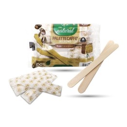 PALETTE CAFFE' IN LEGNO MONOUSO IMBUSTATE CM 9 - Pz 100