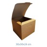 SCATOLA SEGRETO PER REGALI CM 30x30x24 AVANA
