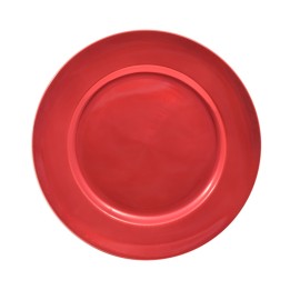 SOTTOPIATTO PLASTICA LISCIO CM 33 ROSSO