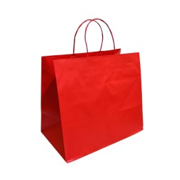BUSTA CARTA SHOPPER CM 35x22x32 PASTICCERIA ROSSA