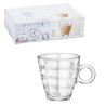 6 pz Tazze da cappuccino in vetro Cube 22 cl Bormioli Rocco - RagStore