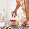 PIATTO IN VETRO PORTA DOLCI MOD. PETITE PATISSERIE CM 26 CON COPERCHIO