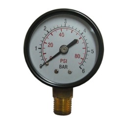 MANOMETRO A SECCO 0-6 ATM 1/4"