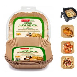 CARTA FORNO PER FRIGGITRICE AD ARIA CM 20x20 - Pz 50