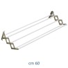 STENDIBIANCHERIA A SOFFIETTO FLEXI PLASTIFICATO CM  60
