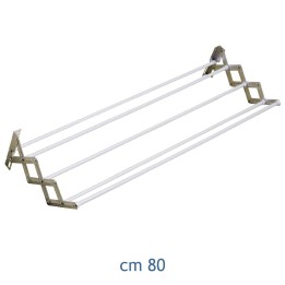 STENDIBIANCHERIA A SOFFIETTO FLEXI PLASTIFICATO CM  80