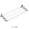 STENDIBIANCHERIA A SOFFIETTO FLEXI PLASTIFICATO CM 100