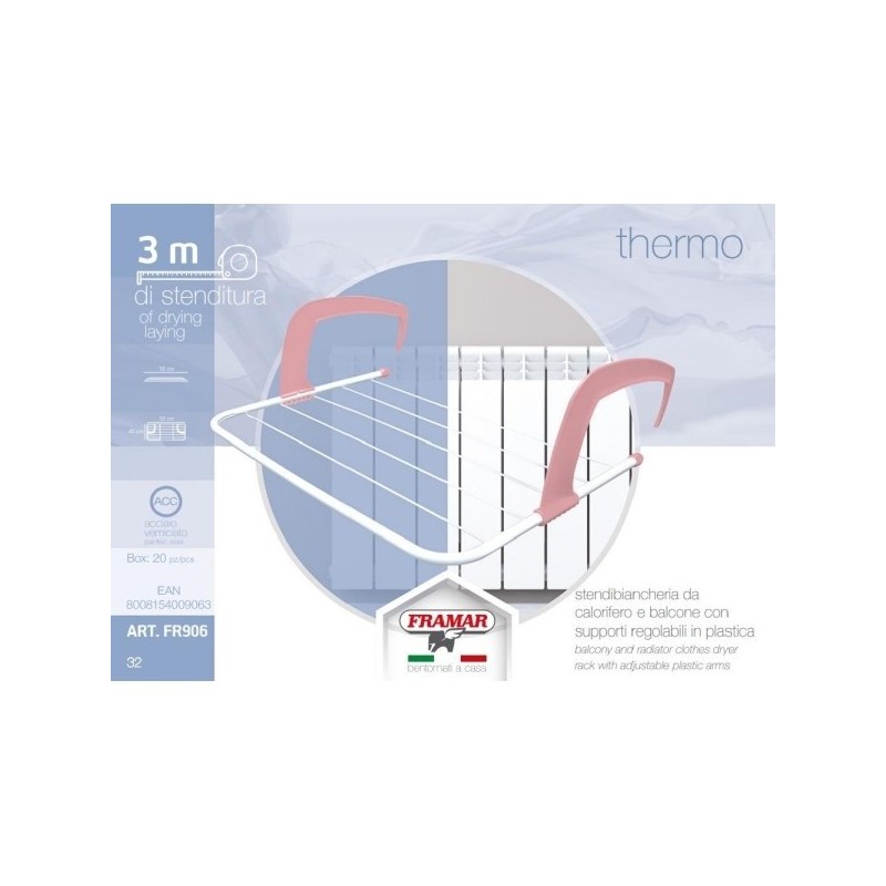 STENDIBIANCHERIA TERMOSIFONE THERMO 3 MT CM 50x40