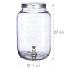 Barattolo dispenser in vetro con rubinetto da 5 lt - RagStore