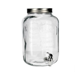 Barattolo dispenser in vetro con rubinetto da 8 litri