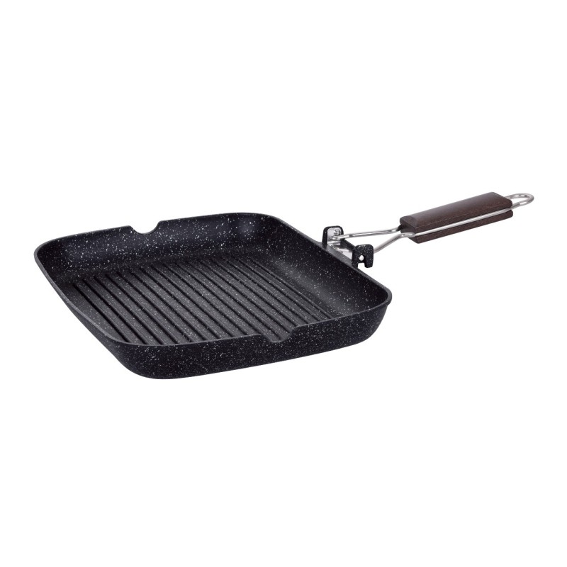 BISTECCHIERA ANTIADERENTE PIETRA BBQ INDUZIONE CM 36x26