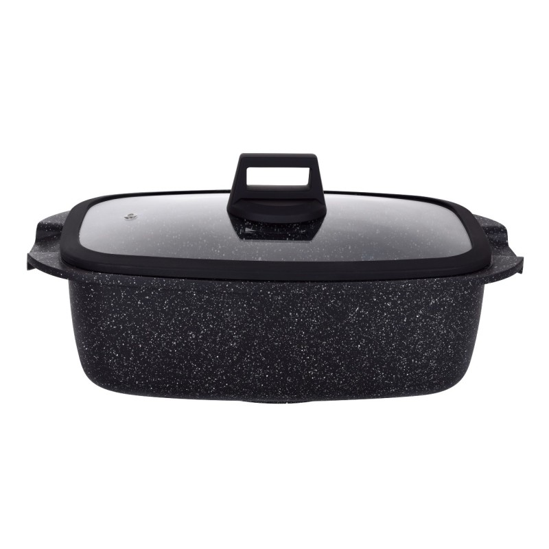 TEGLIA ROSTIERA ANTIADERENTE COCOTTE CM 32x20 BLACK INDUZIONE