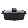 TEGLIA ROSTIERA ANTIADERENTE COCOTTE CM 32x20 BLACK INDUZIONE