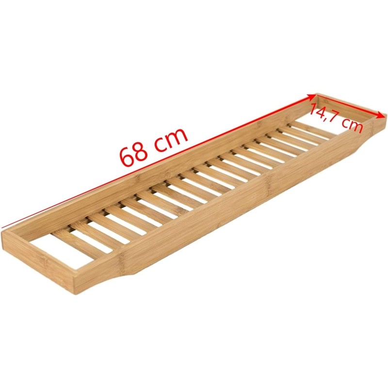 Dimensioni vassoio in legno per vasca da bagno
