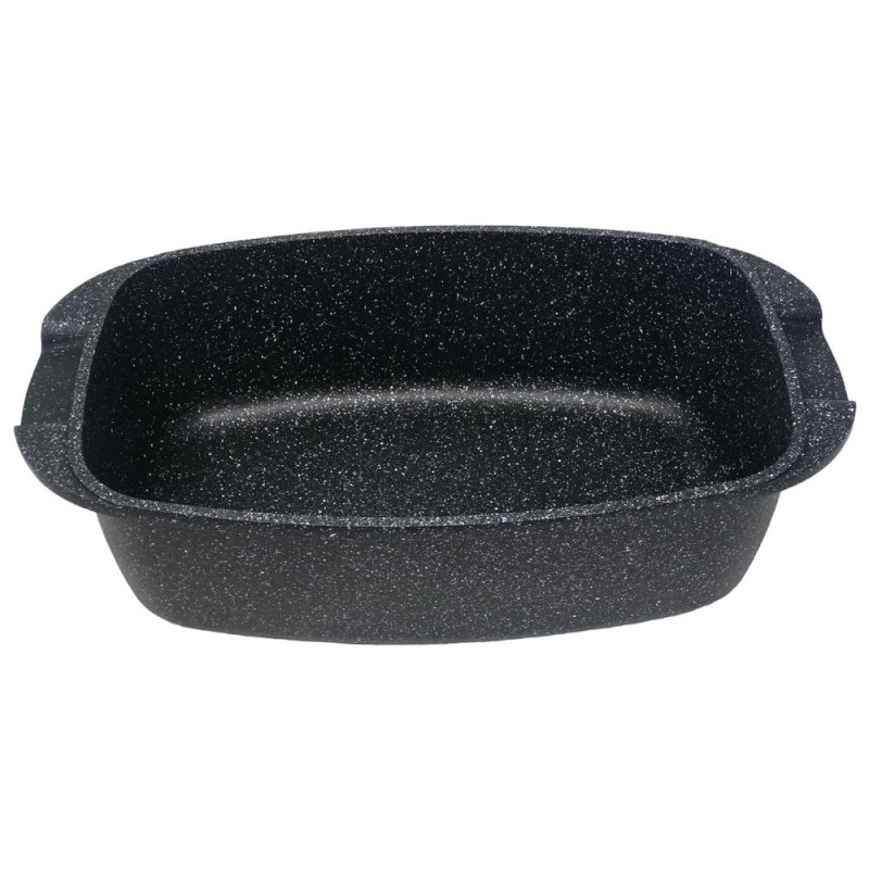 TEGLIA ROSTIERA ANTIADERENTE COCOTTE CM 32x20 BLACK INDUZIONE