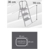 SGABELLO ACCIAIO SALVASPAZIO SLIMMY 3 GR