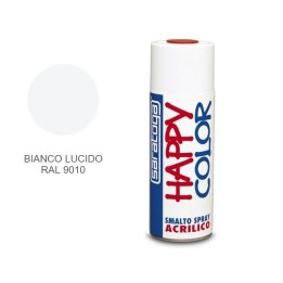 Bomboletta vernice spray bianco lucido 9010 Saratoga