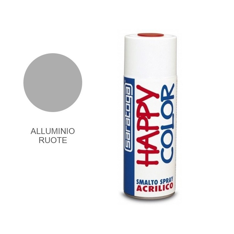 Bomboletta vernice spray alluminio ruote Saratoga
